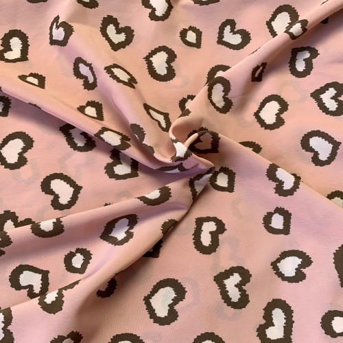 Printed Chiffon Hearts