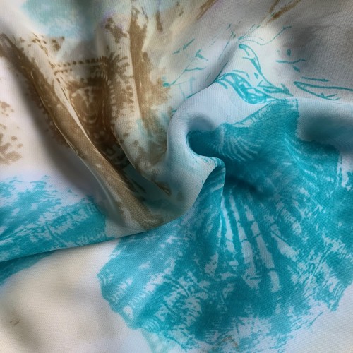 Printed Chiffon Sea Shell