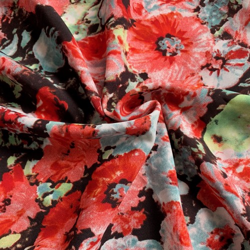 Printed Chiffon Peony