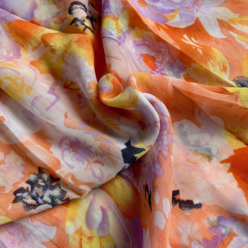 Printed Chiffon Lily