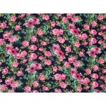 Printed Chiffon Roses C