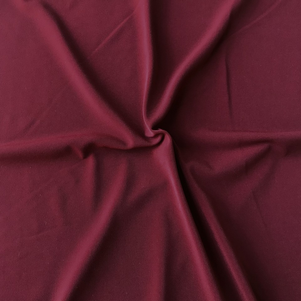 Burgundy Shiny Nylon Spandex Fabric, Burgundy Spandex Fabric by