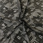 Knitted Lace Black Lily