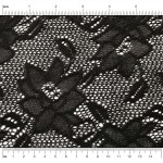 Knitted Lace Black Lily