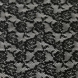 Knitted Lace Black Rose