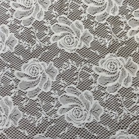 Knitted Lace White Rose