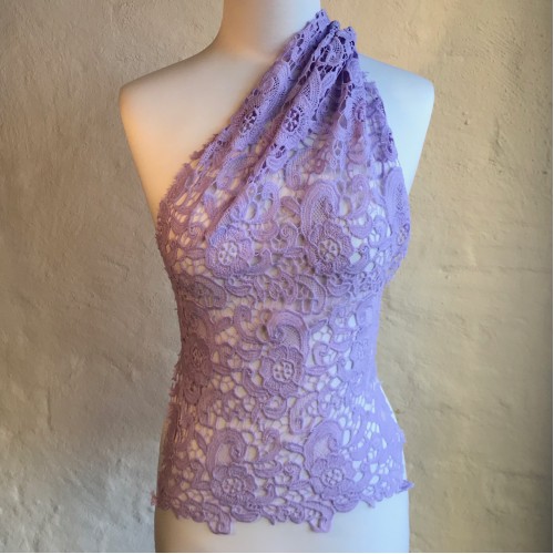 Guipure Lace Floral Lilac