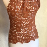 Guipure Lace Floral Tan