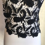 Guipure Lace Paisley Black