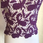 Guipure Lace Paisley Purple