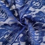 Stretch Lace Fabric Blue