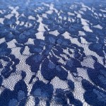 Stretch Lace Fabric Blue