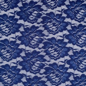Stretch Lace Fabric Blue