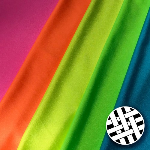 Shiny Nylon Spandex Fluoro Green