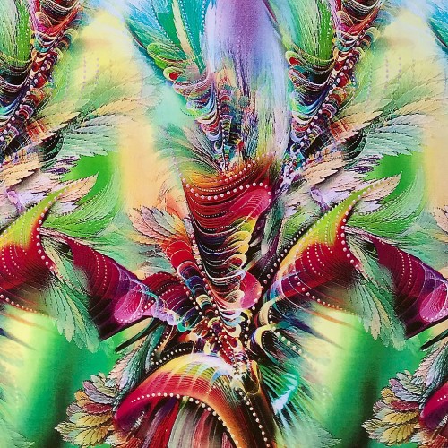 Rayon Challis Feathers