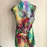 Rayon Challis Feathers