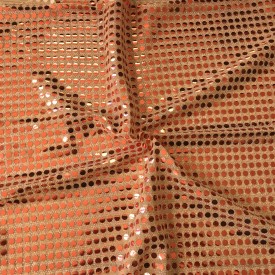 6mm Round Sequins Copper/Apricot