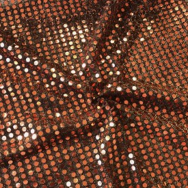 6mm Round Sequins Copper/Black
