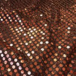 6mm Round Sequins Copper/Black