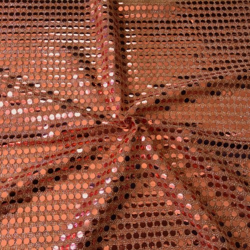 6mm Round Sequins Copper/Orange