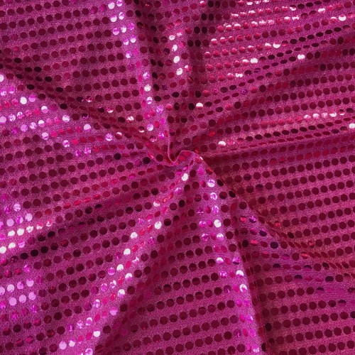 6mm Round Sequins Fuchsia