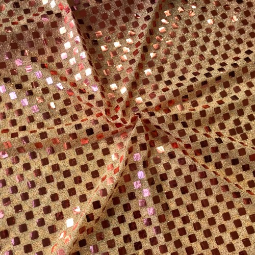 6mm Square Sequins Orange