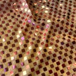 6mm Square Sequins Orange