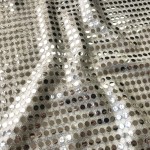 6mm Round Sequins Silver/White