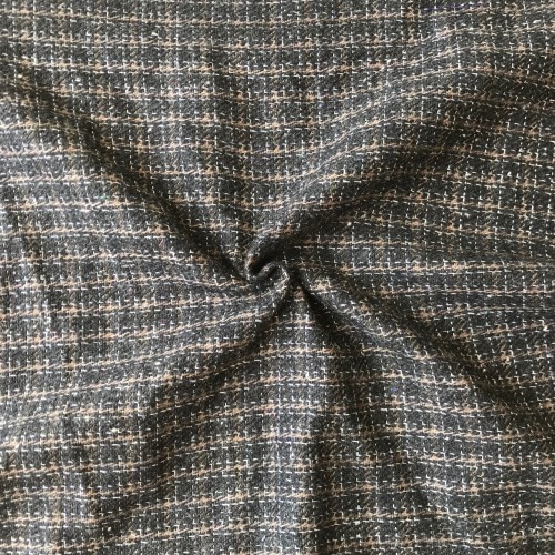 Poly Wool Plaid Brown